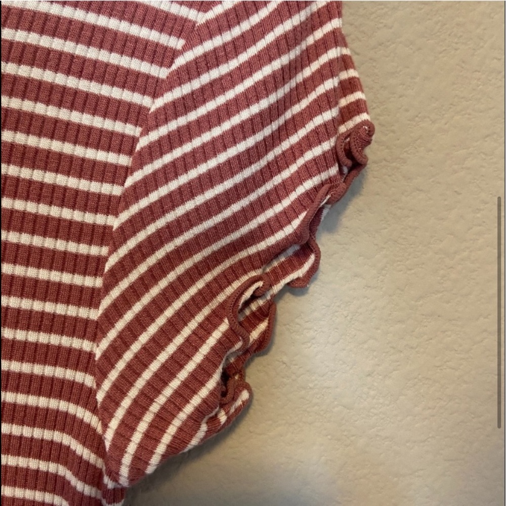 🎀Forever21 Pink & White Striped T-Shirt Dress🎀 - Picture 3 of 5